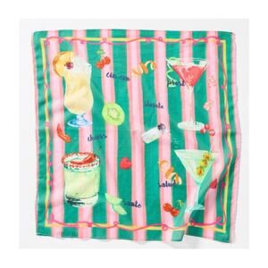 Anthropologie Vismaya Summer Edit Cotton Square Scarf